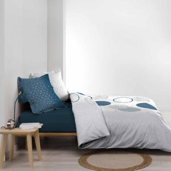 Housse de couette Voie lacte, Thme tendance, Bleu/Blanc, Adulte, 220x240cm, 2 personnes, 100% Coton, Oeko-Tex