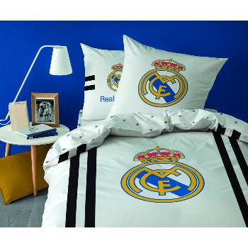 Housse de couette Real Madrid, 140x200cm, 1 personne, 100% Coton, Taille française