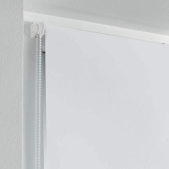 Store Enrouleur Occultant, 45x180cm, Blanc, 100% Polyester, Intérieur
