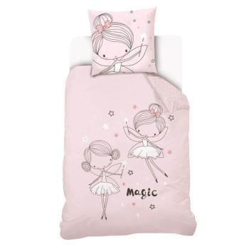 Housse de couette Les petites Fes, Rose, Enfant, 140x200cm, 1 personne, 100% Coton