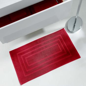 Tapis de sortie de Bain 50x85cm Uni Rouge