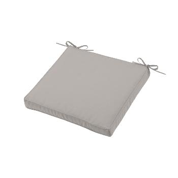 Galette de chaise dhoussable, Couleur Lin, 40x40cm, 100% Microfibre, Attache  lacets