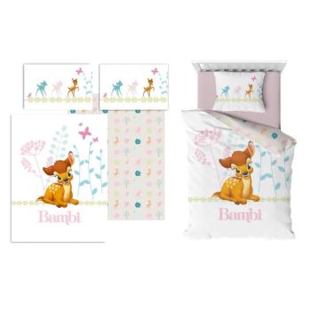 Housse de couette Disney baby Bambi, Multicolore, 100x140cm, Lit bébé, 100% Coton