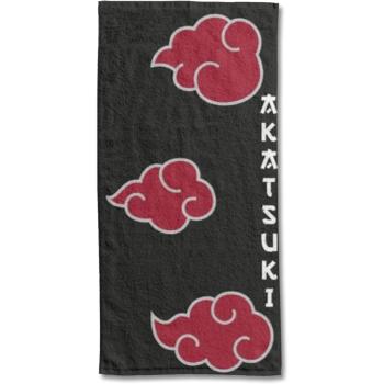 Serviette de plage ou de bain Naruto Akatsuki, Noir, 75x150cm, 100% Coton Oeko-Tex