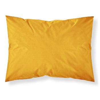 Taie d'oreiller unie, Jaune Safran, 50x70cm, 100% Coton