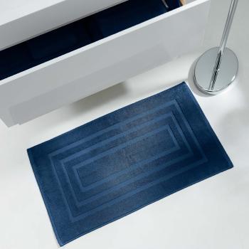 Tapis de sortie de Bain 50x85cm Uni Bleu Nuit