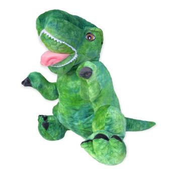 Peluche XL Dino Dracosaure, Vert, 47cm, Position debout, Toucher agréable et tout doux, 100% polyester 