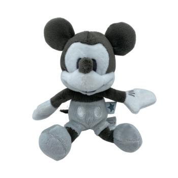 Disney Baby, doudou d'éveil "Pouet pouet" Mickey, Gris, 19cm, Toucher tout doux