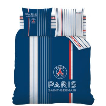 Housse de couette PSG Winner, Paris Saint-Germain, Adulte, 220x240cm, 100% Coton