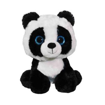 Peluche Panda, Noir, 26 x 19 x 19 cm (hxLxl), Polyester