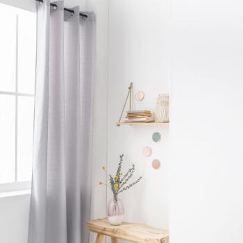 Rideau Isolant uni, Gris clair, Face polaire, Gamme Stockholm, 140x240cm, 100% Polyester, Prt  poser