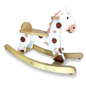 Cheval à Bascule pour enfant, en bois, Arceau amovible, 70x26x46cm