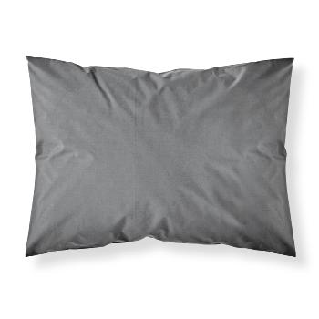 Taie d'oreiller unie, Gris Canon de Fusil, 50x70cm, 100% Coton