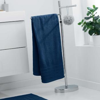 Drap de Douche 70x130cm Uni Bleu Nuit, 100% coton