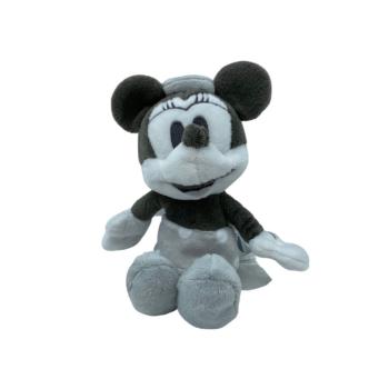 Disney Baby, doudou d'éveil "Pouet pouet" Minnie, Gris, 19cm, Toucher tout doux