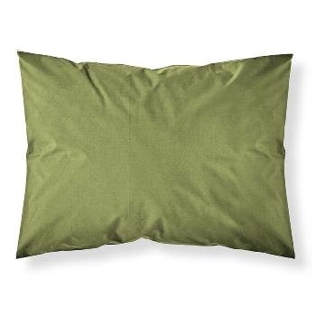 Taie d'oreiller unie, Vert Bambou, 50x70cm, 100% Coton