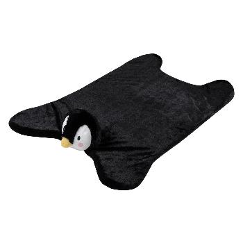 Tapis de sol ou d'éveil, Jemmy le Pingouin, Noir/Blanc, 90x60cm, 100% Polyester