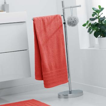 Drap de Douche 70x130cm Uni Corail, 100% coton