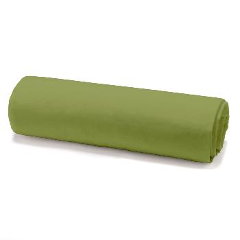 Drap housse Vert Bambou, 90x190cm, 1 personne, 100% Coton