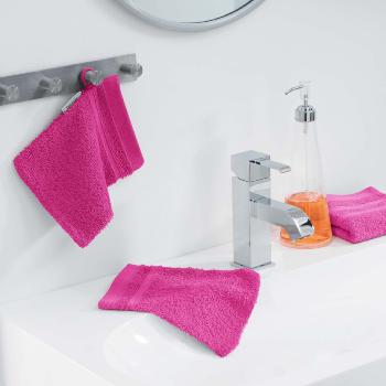 Lot de 2 Gants de toilette 15x21cm Rose Fuchsia