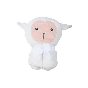 Plaid cape à capuche, Timon le Mouton, Ecru, 100x75cm, 100% Polyester