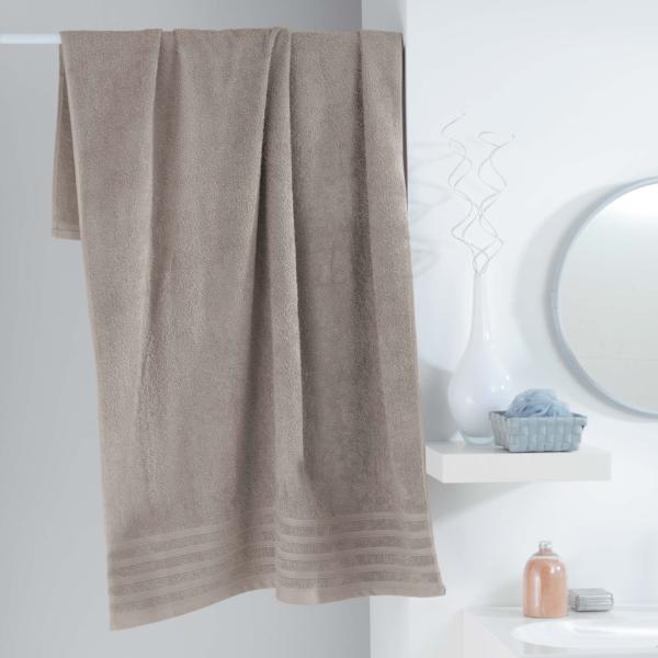 Drap de Bain 90x150cm Uni Taupe