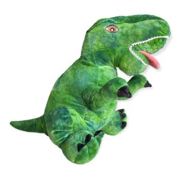 Peluche XL Dino Dracosaure, Vert, 47cm, Position debout, Toucher agréable et tout doux, 100% polyester 