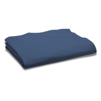 Drap plat Ciel d'orage/Bleu fonc, 240x300cm, 2 personnes, 100% Coton 57 fils, Doux et rsistant