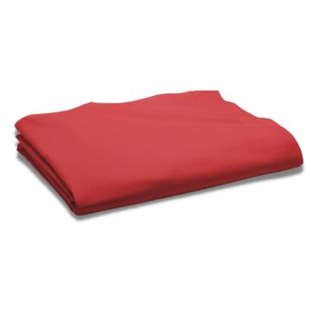 Drap plat Rouge/Pomme d'amour, 240x300cm, 2 personnes, 100% Coton 57 fils, Doux et rsistant