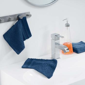 Lot de 2 Gants de toilette 15x21cm Bleu Nuit