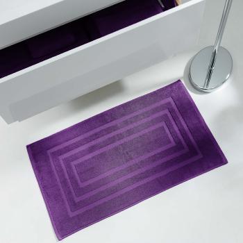 Tapis de sortie de Bain 50x85cm Uni Prune